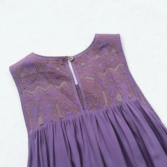 HostPick Aritzia Wilfred Allier Dress Mauvish Purple Sleeveless Mini Flowy Sz XS - Picture 11 of 16